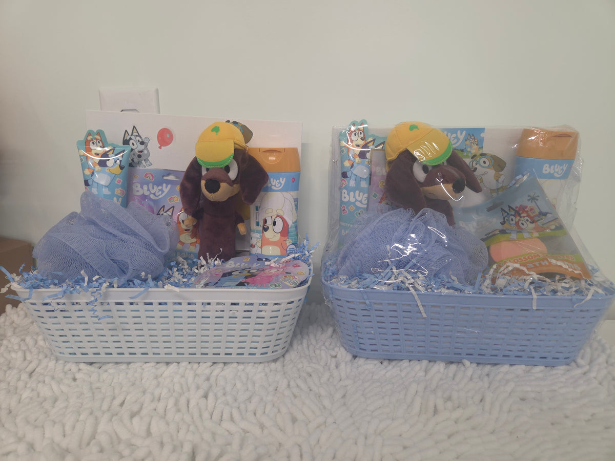 Deluxe Bluey-Themed Bath & Gift Basket