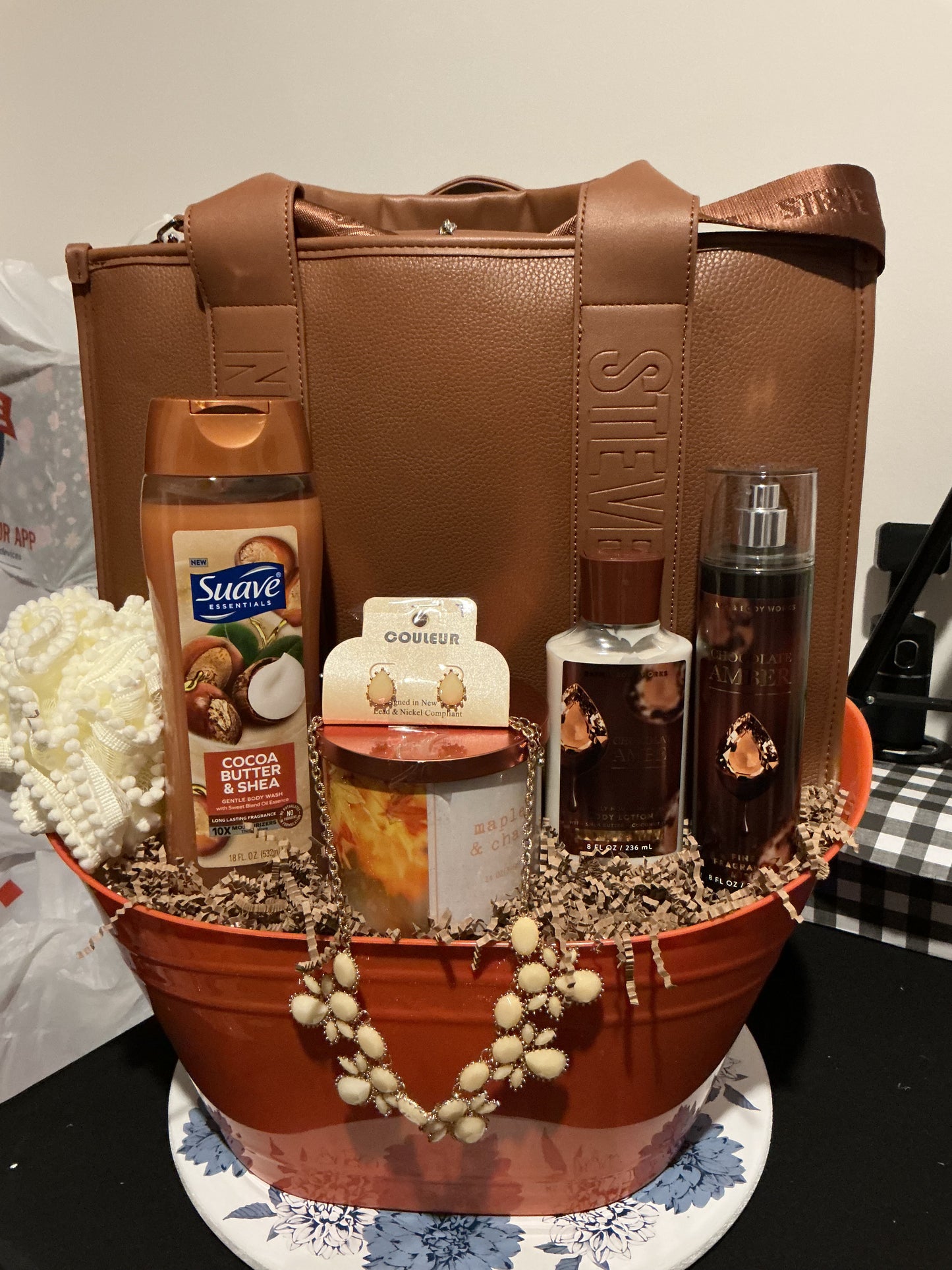 Steve Madden ChestNut Gift Basket