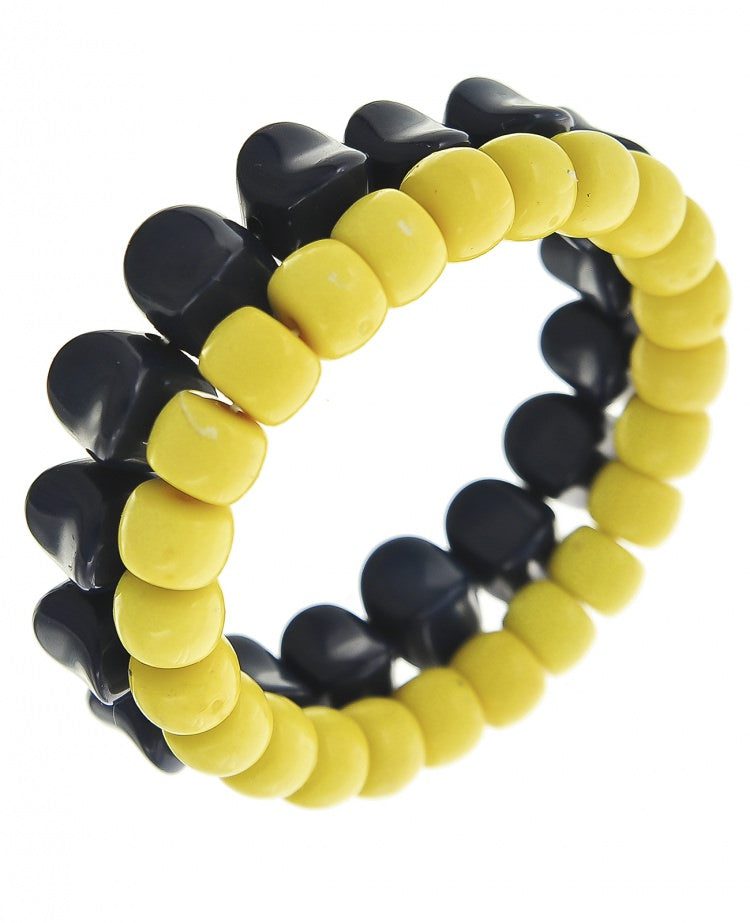 Pulsera negra/morada