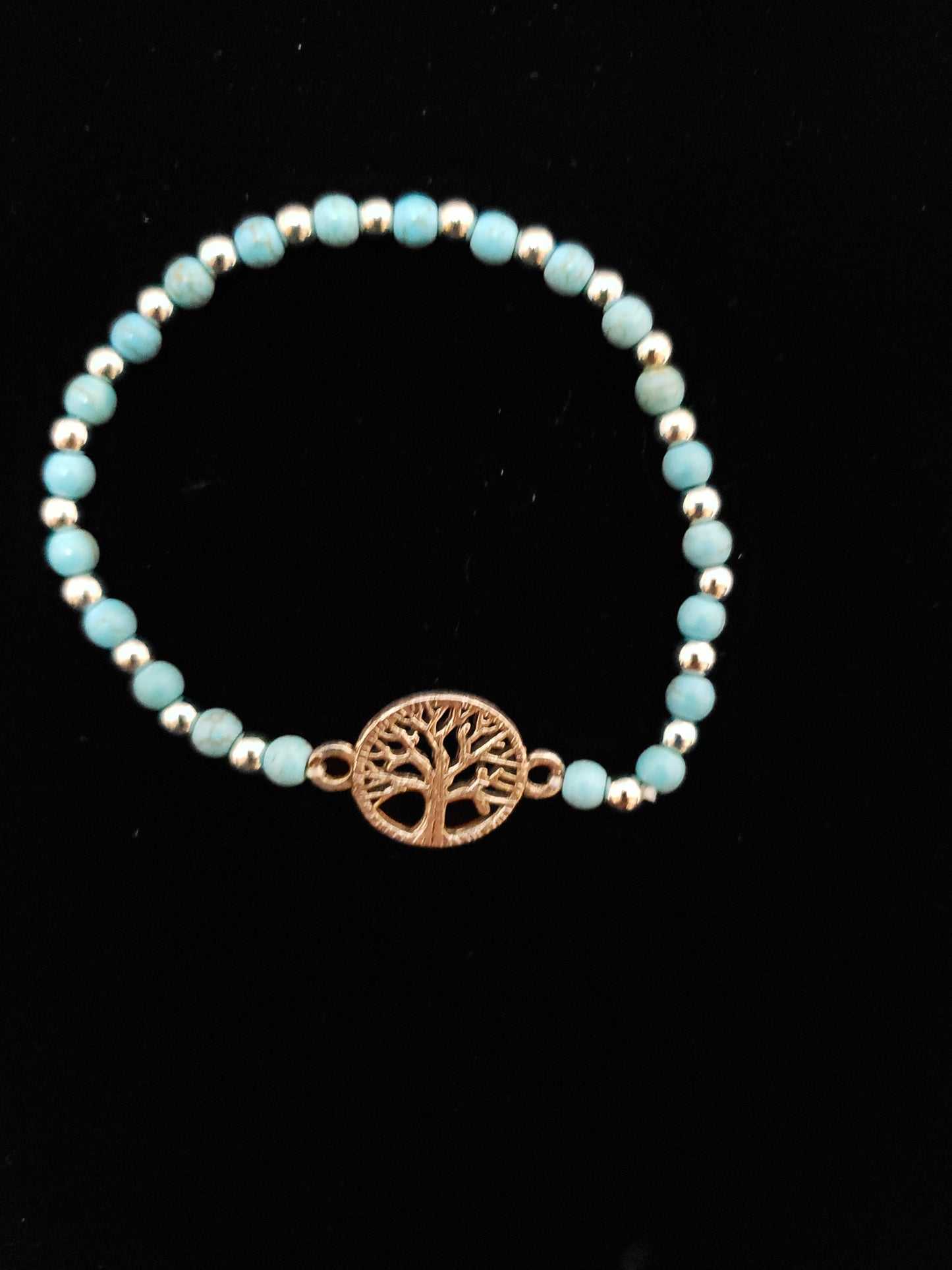 Pulsera de cuentas bohemia "Árbol de la vida" de 4 mm