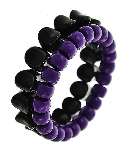 Pulsera negra/morada