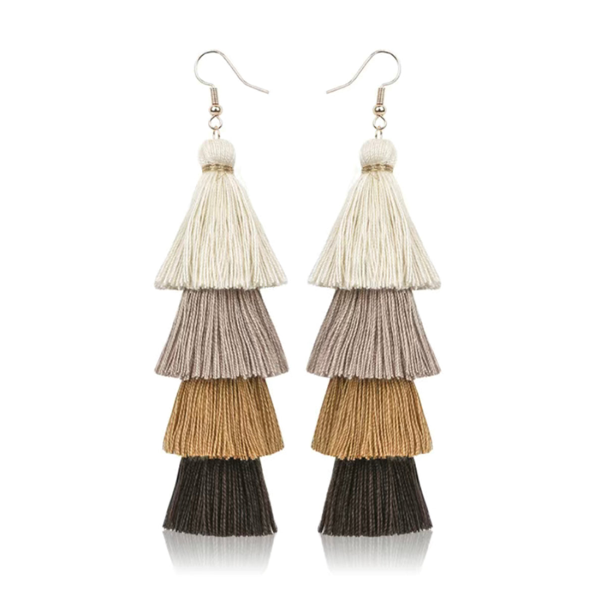 Colorful Handmade Boho Tassel Earrings