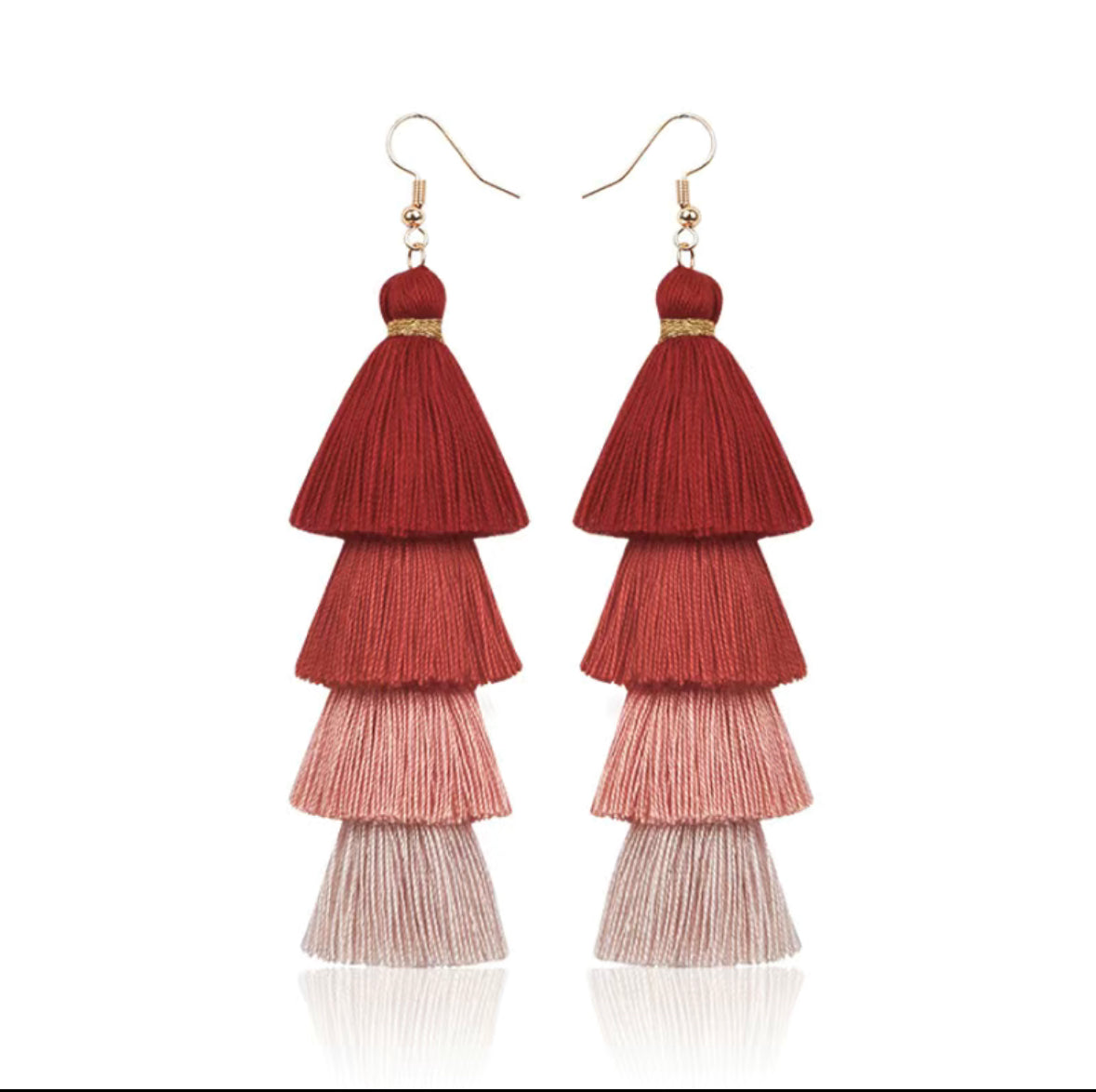 Colorful Handmade Boho Tassel Earrings