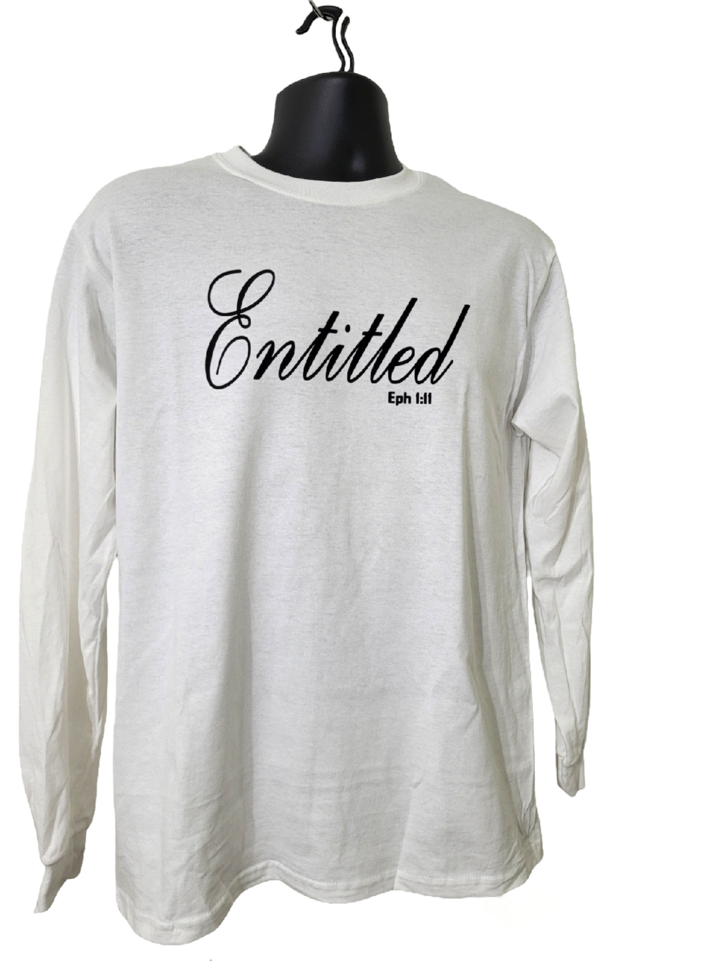 Camiseta blanca LS "titulada"