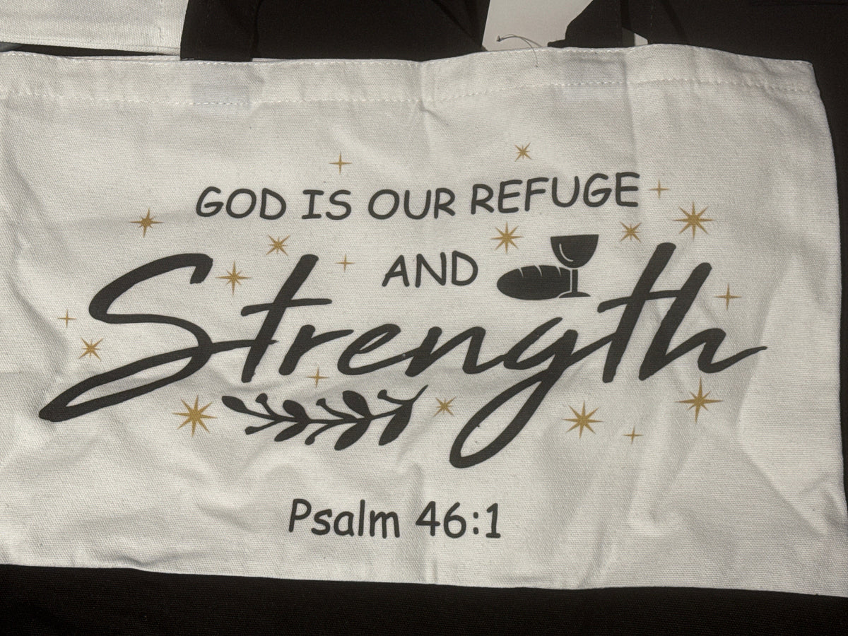 Assorted Biblical Scriptures on Canvas  Tote Bags
