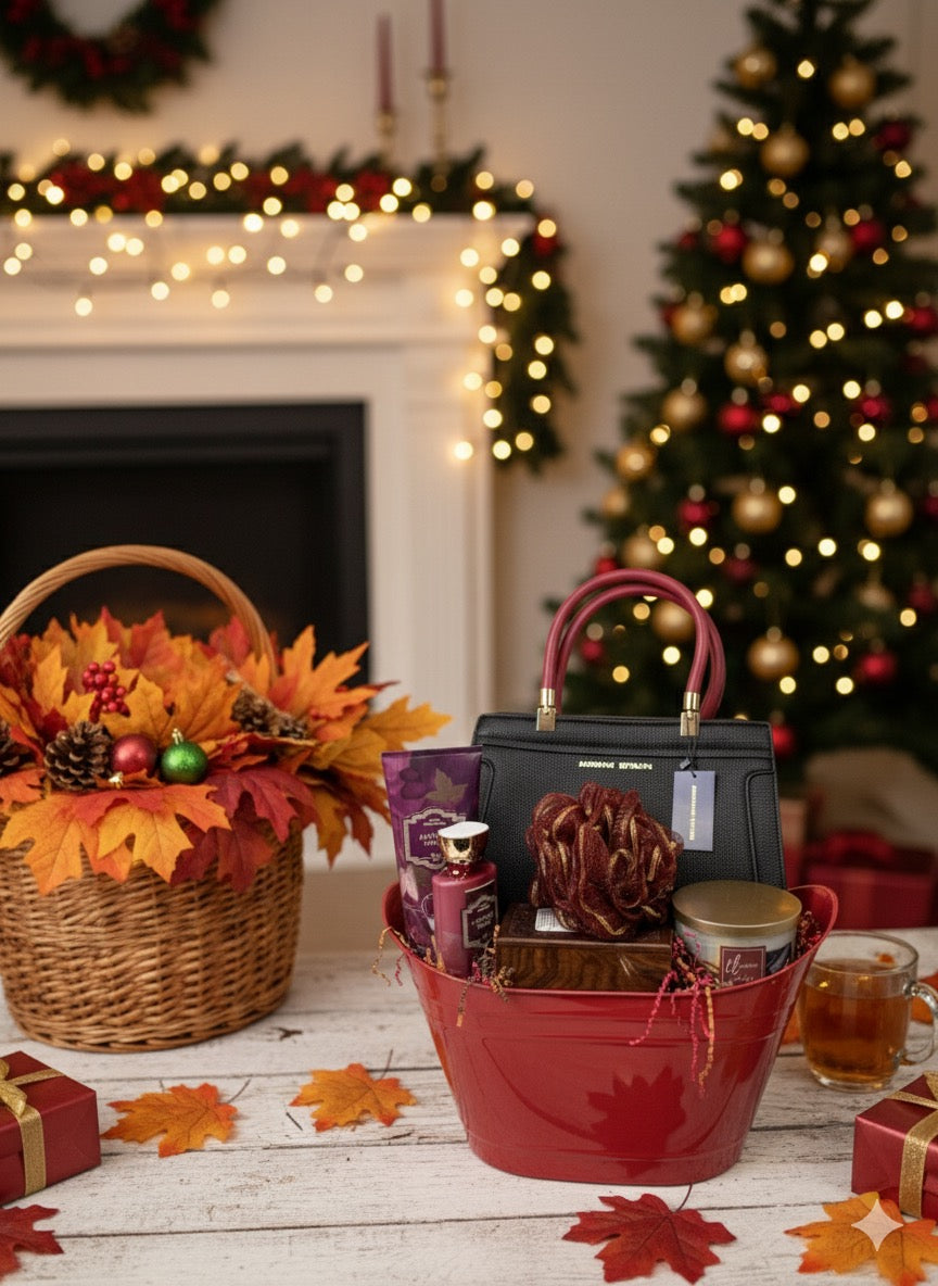 🎁 The "Autumn Dusk" Luxury Self-Care Basket**