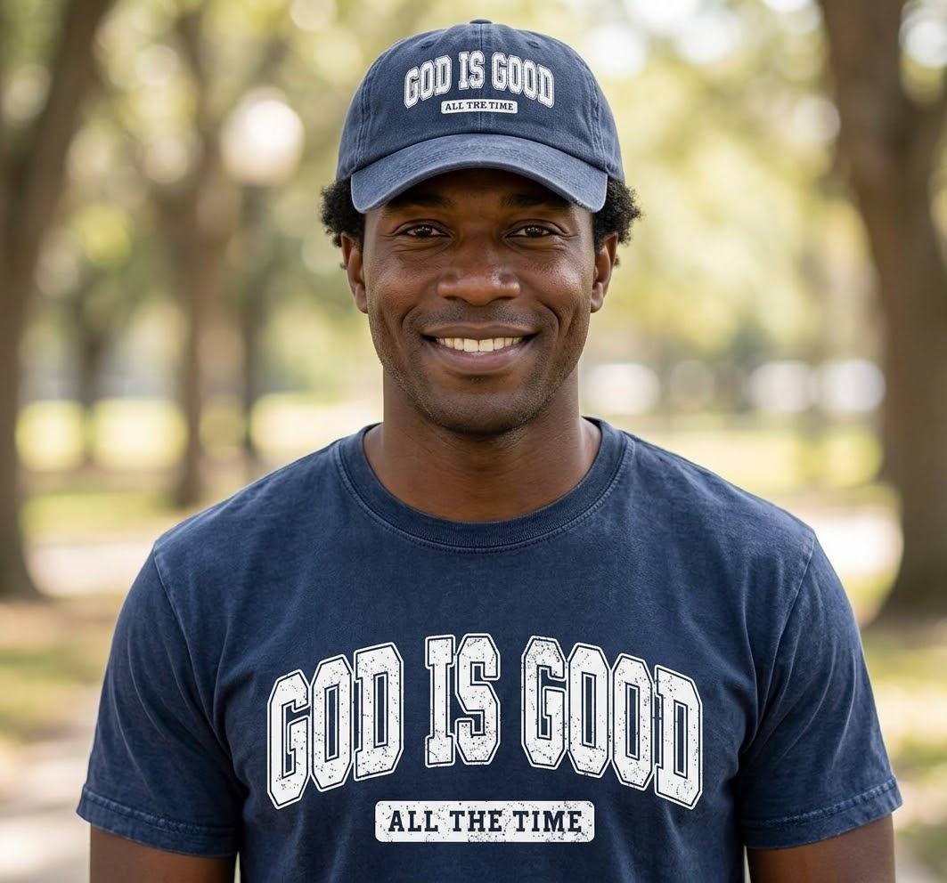 God Is Good All The Time – Vintage Washed Baseball Cap