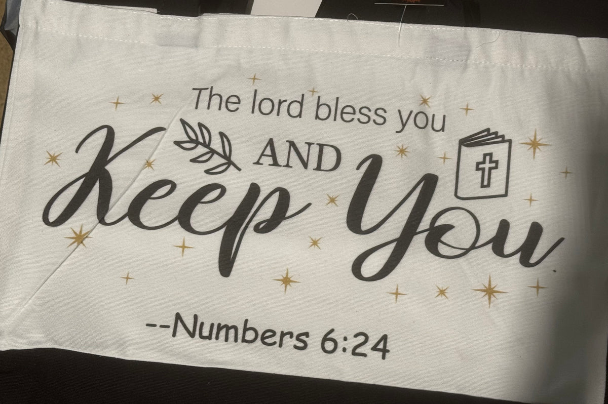 Assorted Biblical Scriptures on Canvas  Tote Bags