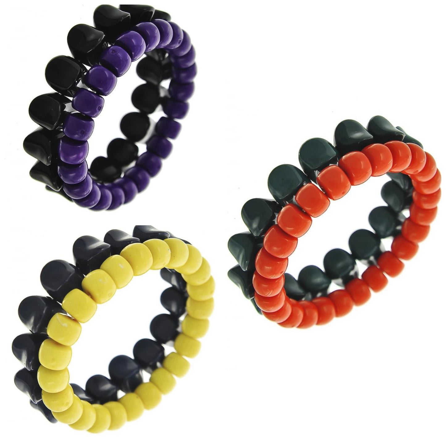 Beaded Acrylic Stretch Bracelets