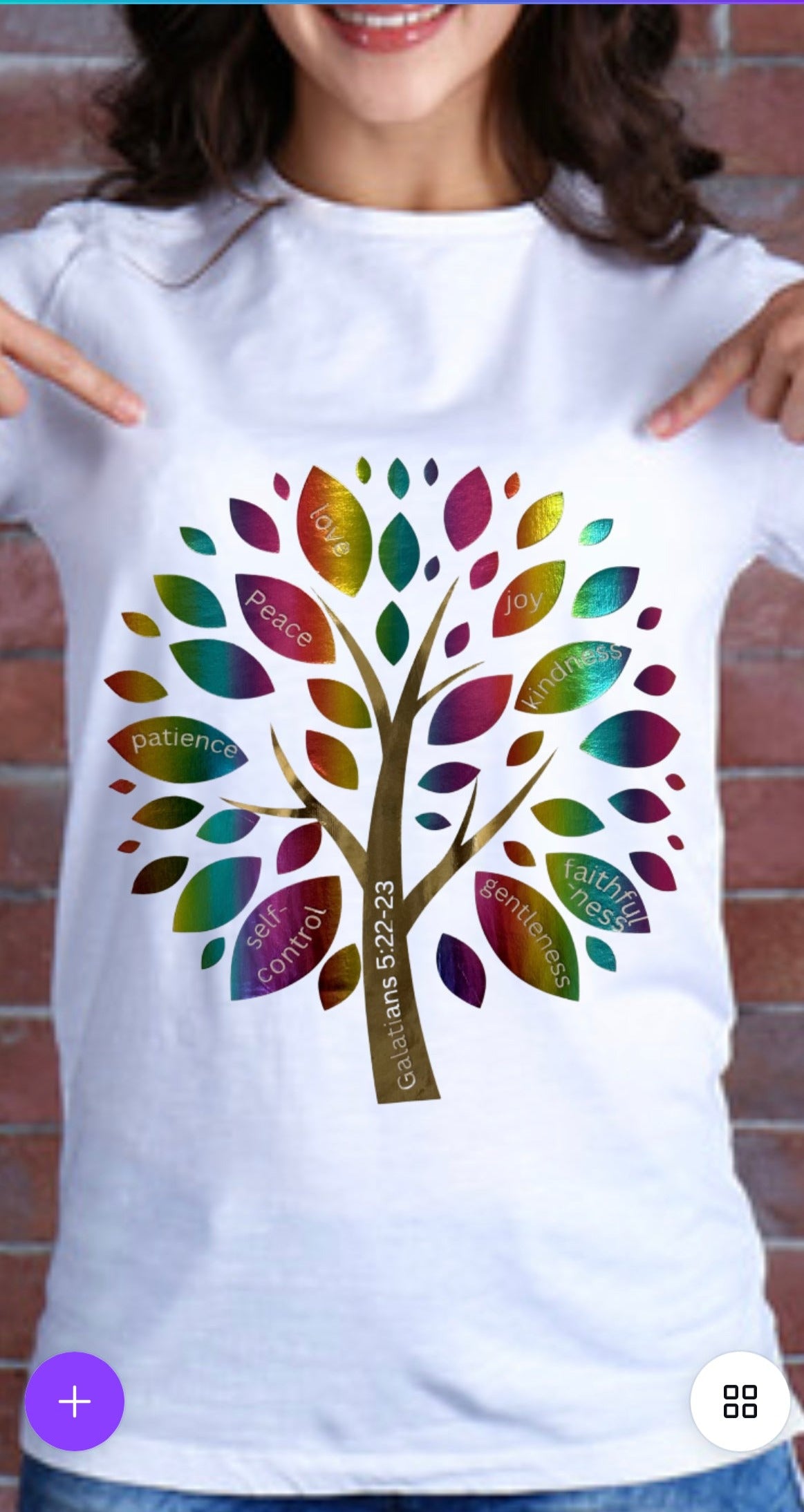 Fruit of the Spirit V-Neck Tee