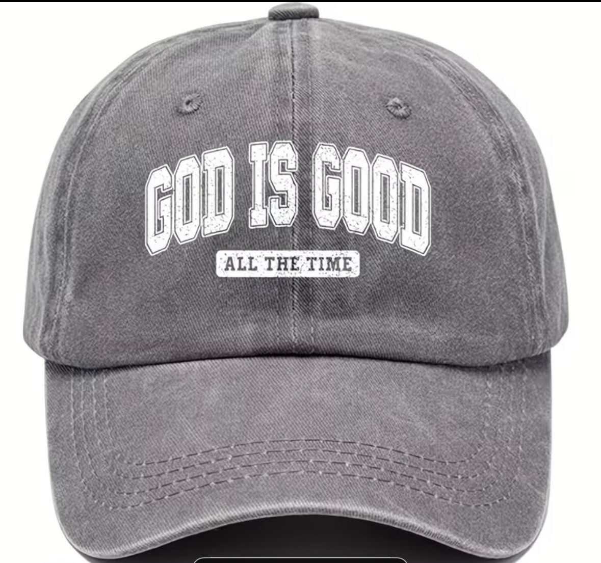 God Is Good All The Time – Vintage Washed Baseball Cap