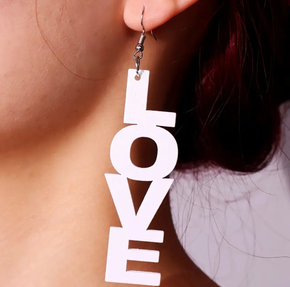 Unlock Your Style: Vibrant Love Letter Drop Earrings for Women - 4in x 0.75in!