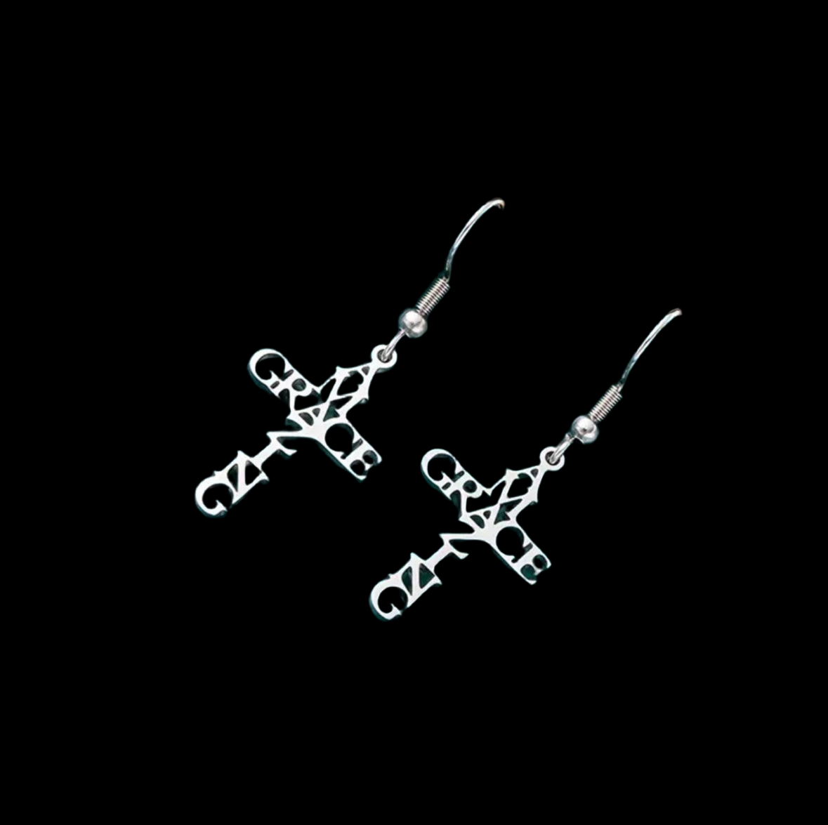 Faith and Grace Inspirational Silver Dangle Earrings Set for Women