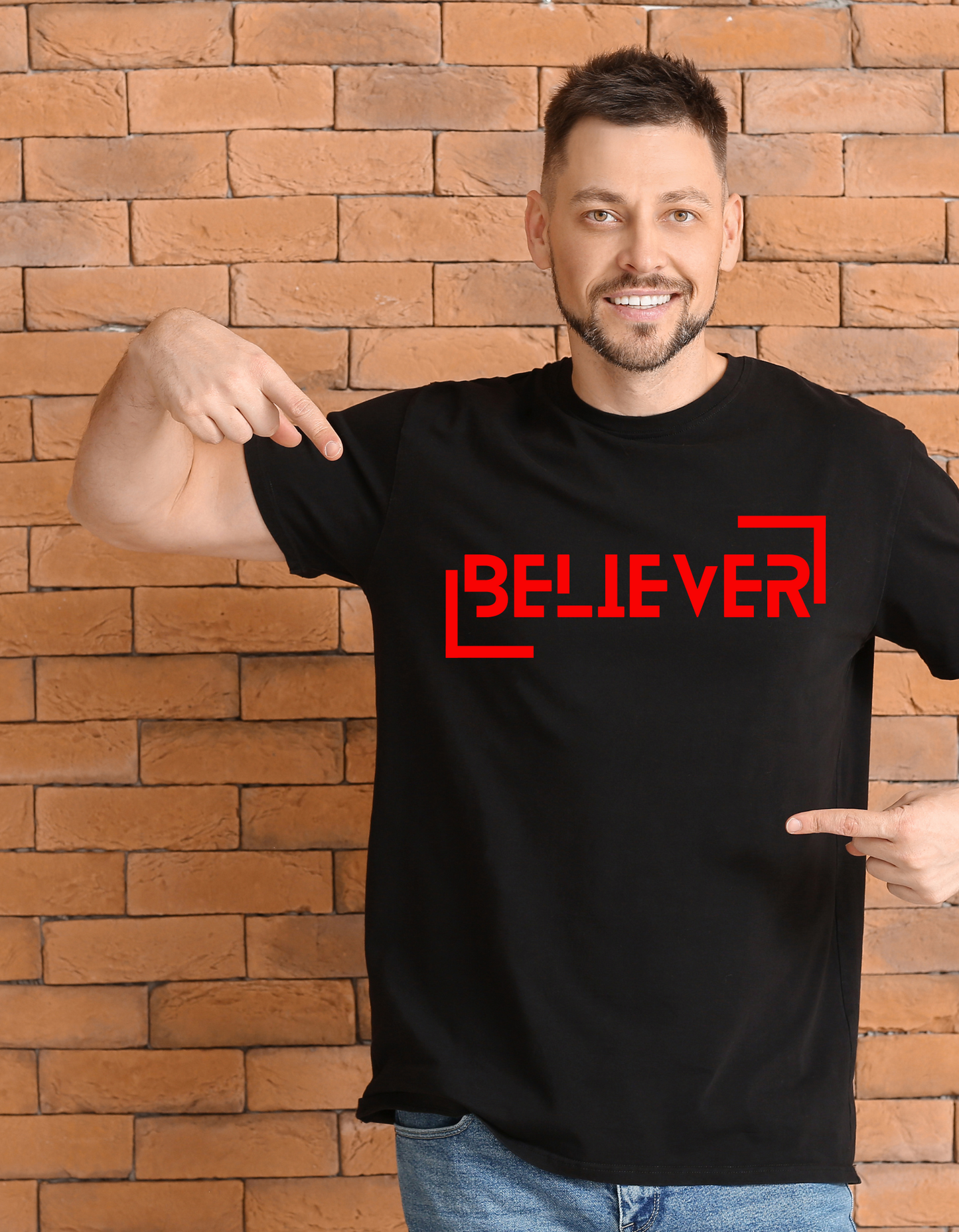 Romans 10:9-10 "Believer" Tee