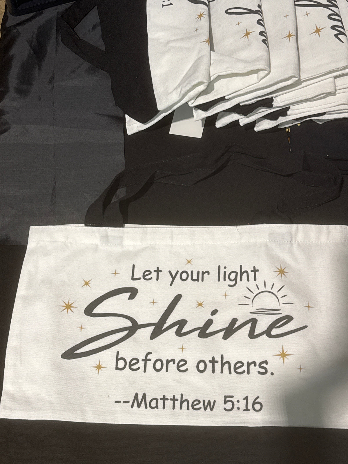 Assorted Biblical Scriptures on Canvas  Tote Bags