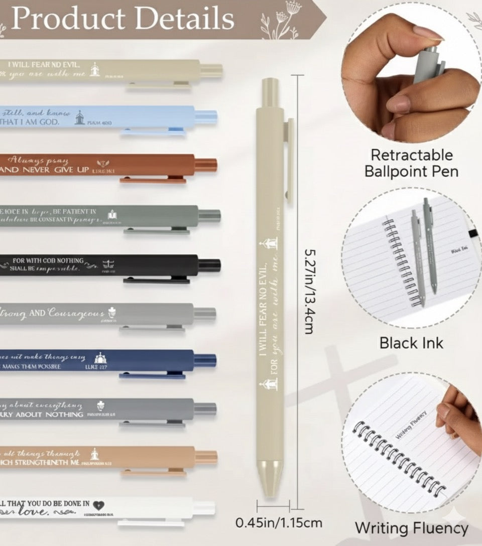 Faithful Affirmations Christian Gift Set – Bible Verse Tumbler & Makeup Bag Collection | Inspirational Gifts for Women