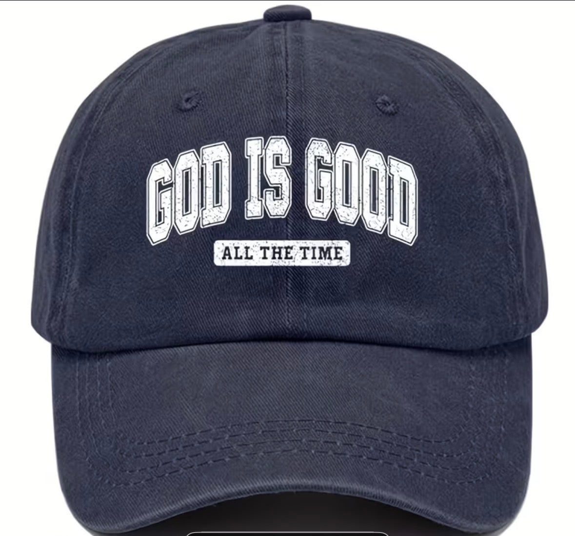 God Is Good All The Time – Vintage Washed Baseball Cap
