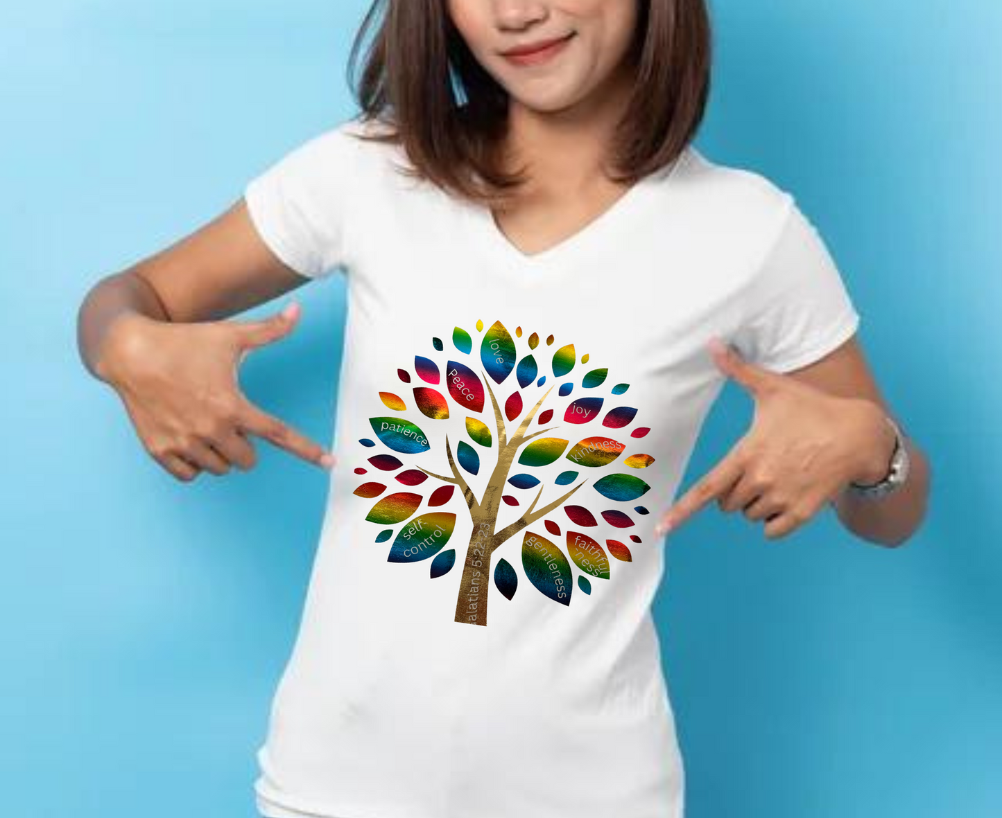 Fruit of the Spirit V-Neck Tee