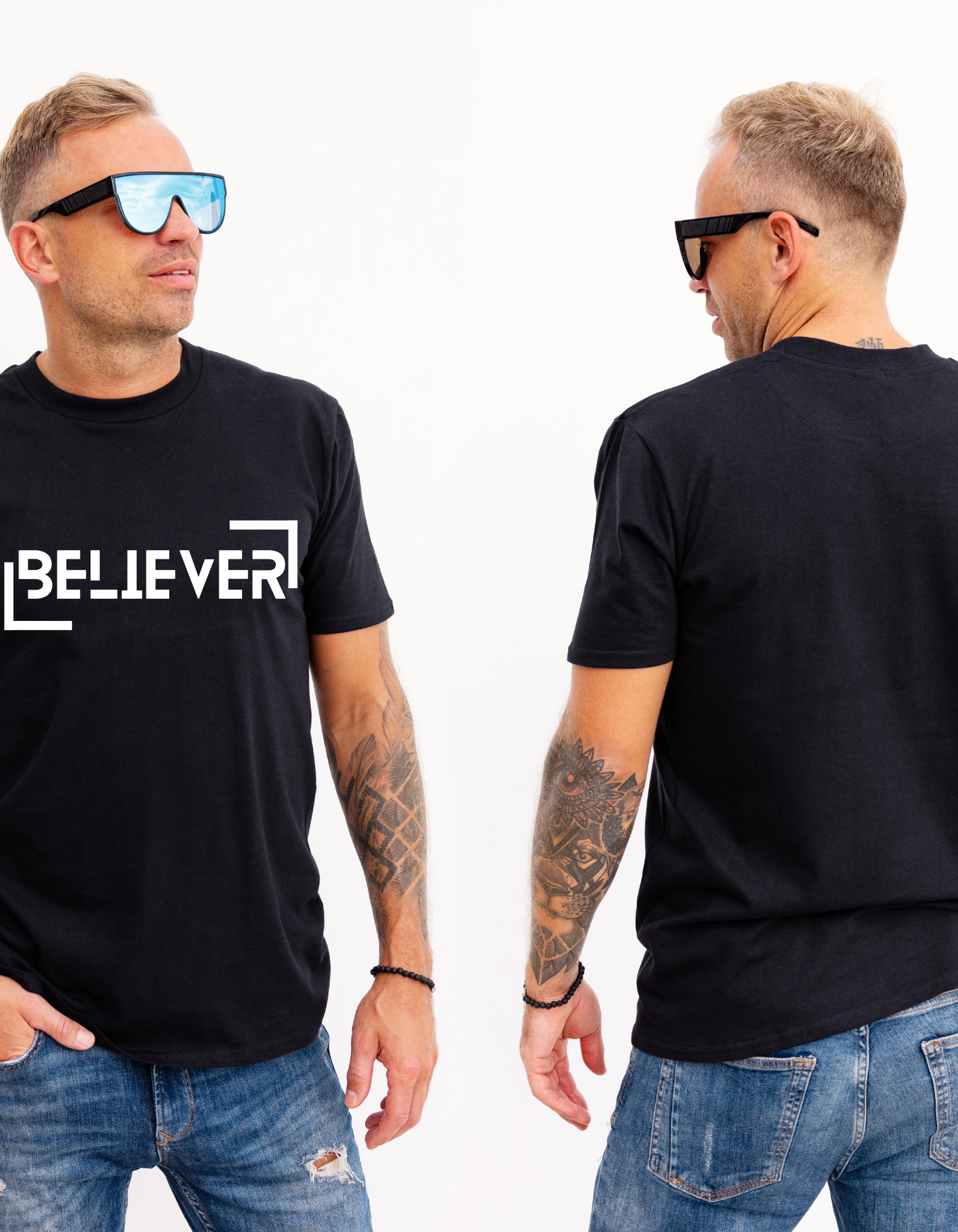 Romans 10:9-10 "Believer" Tee