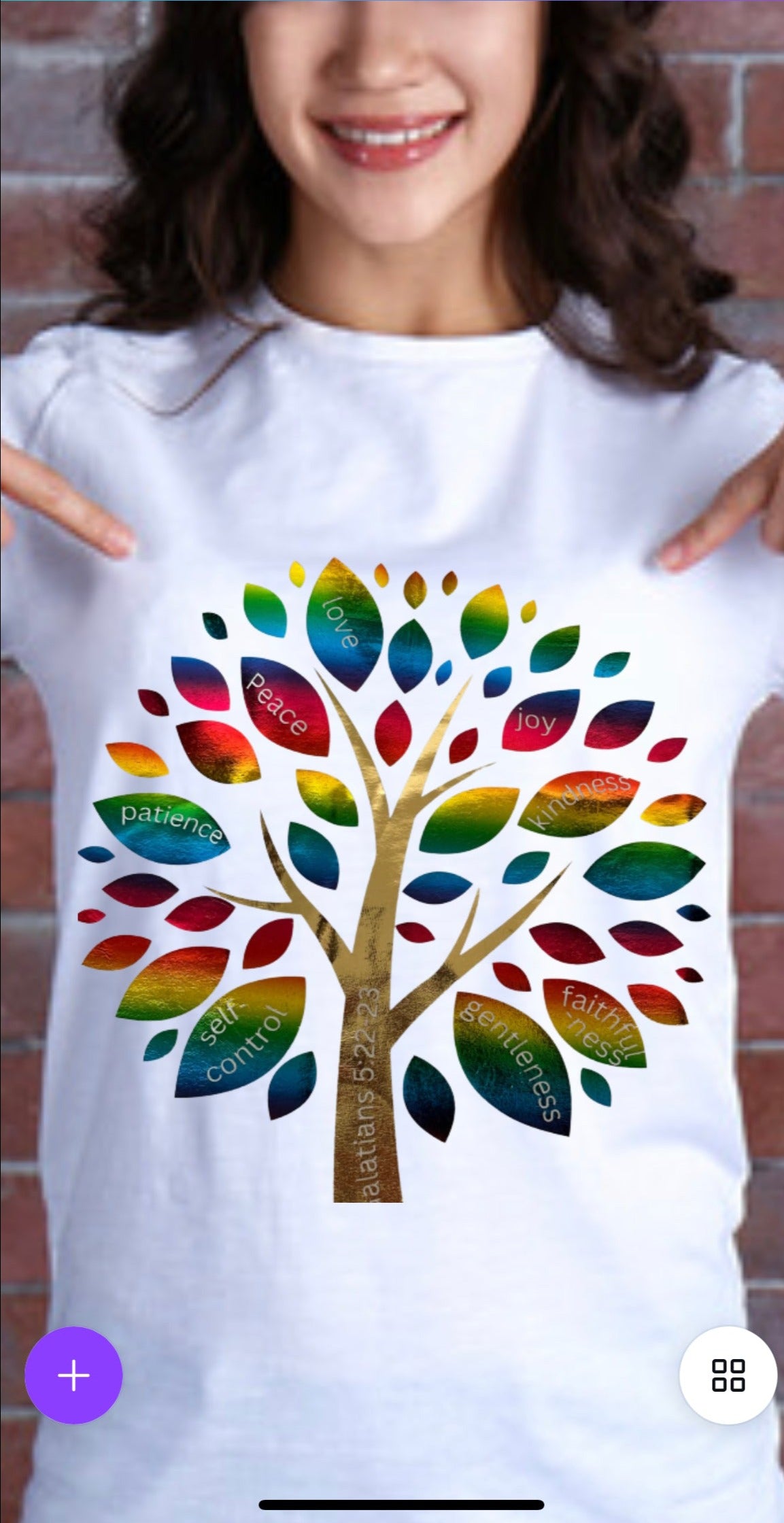 Fruit of the Spirit V-Neck Tee