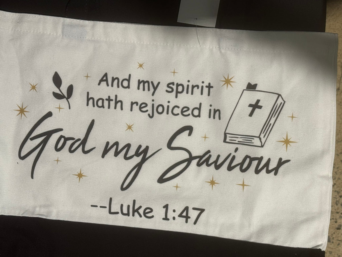 Assorted Biblical Scriptures on Canvas  Tote Bags