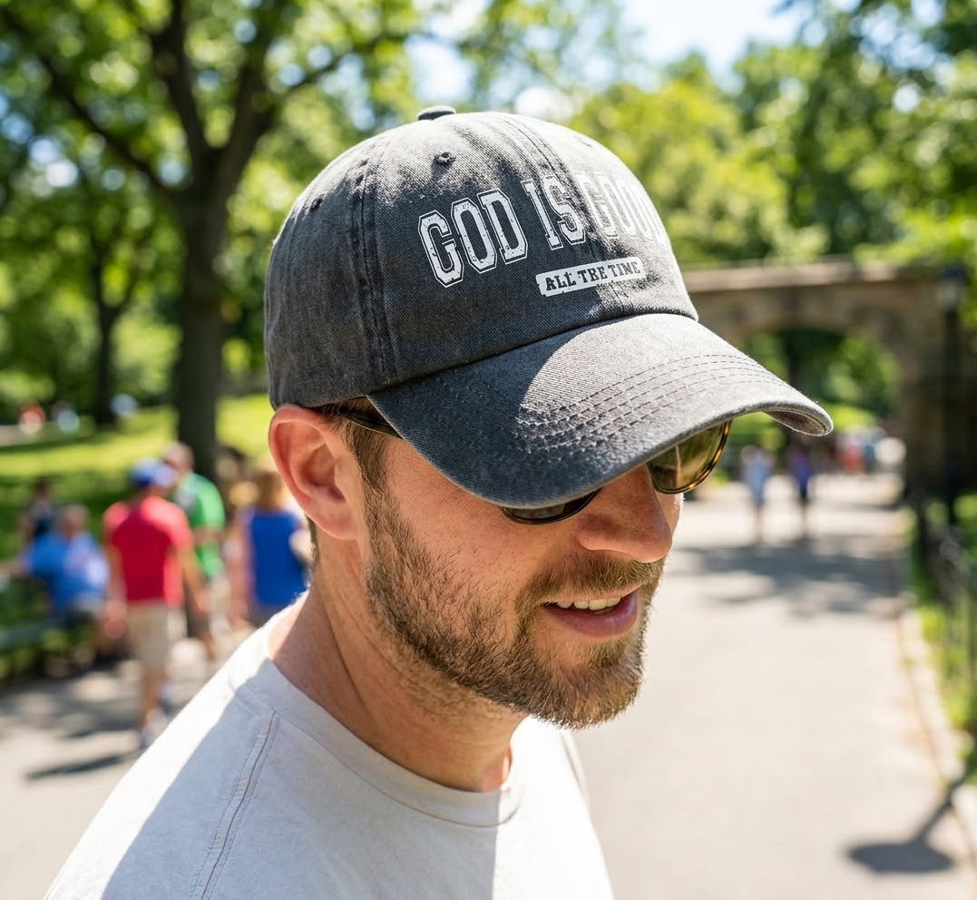 God Is Good All The Time – Vintage Washed Baseball Cap