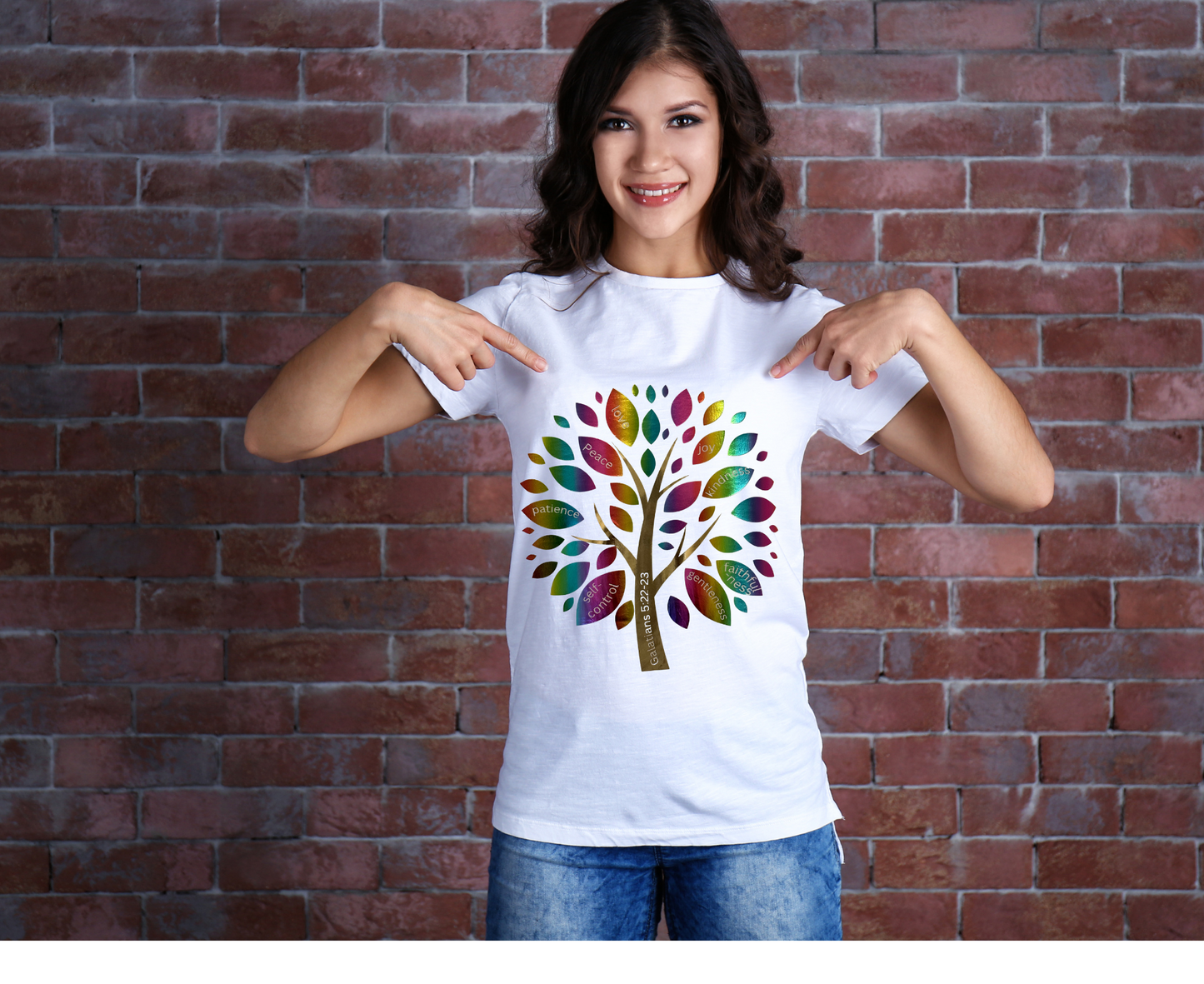 Fruit of the Spirit V-Neck Tee