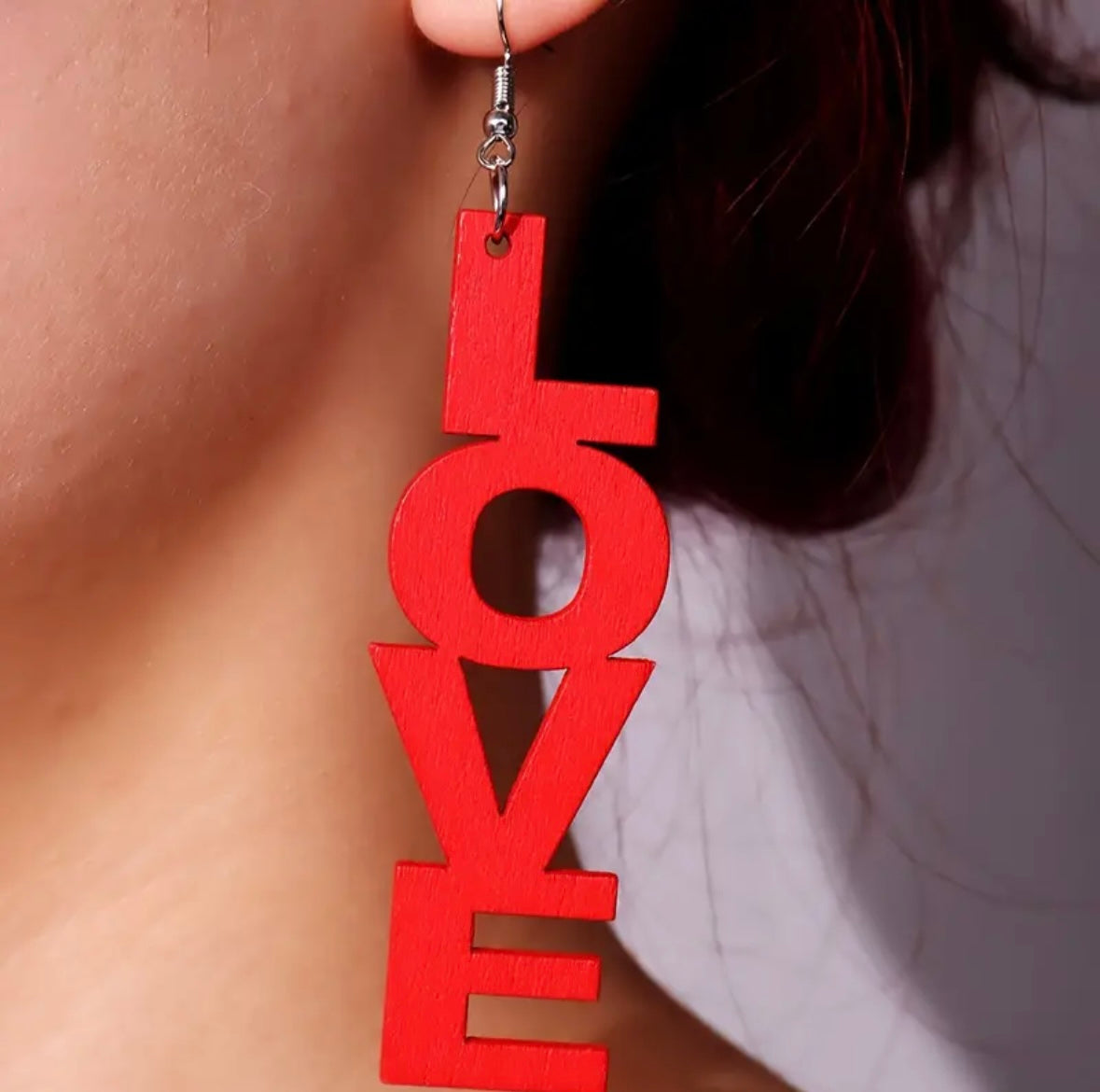 Unlock Your Style: Vibrant Love Letter Drop Earrings for Women - 4in x 0.75in!