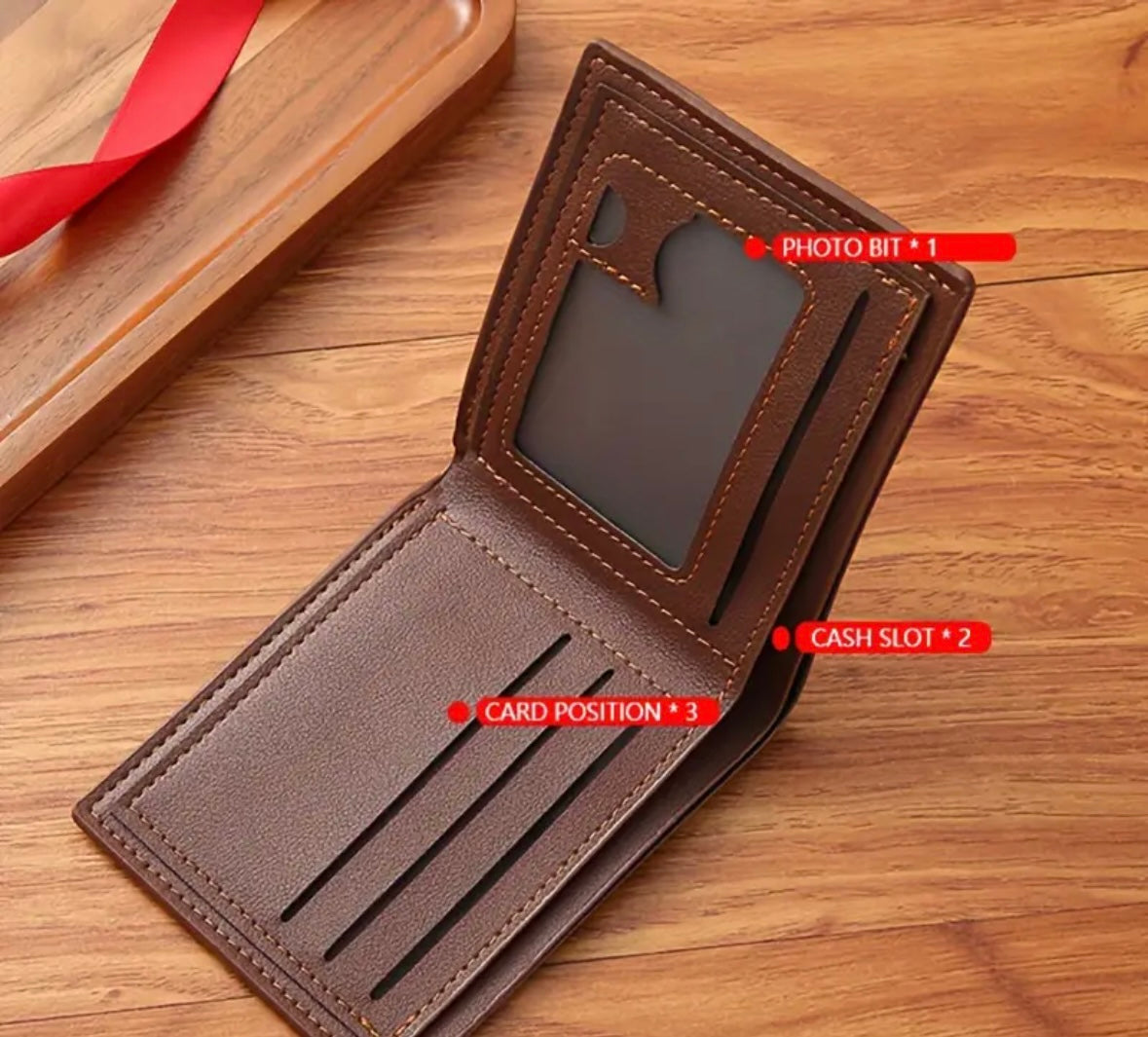 "Vintage Men's PU Leather Wallet | Ideal Gift for Dad or Grandpa