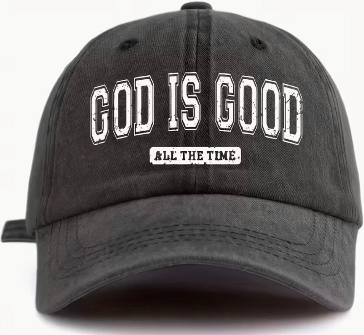 God Is Good All The Time – Vintage Washed Baseball Cap