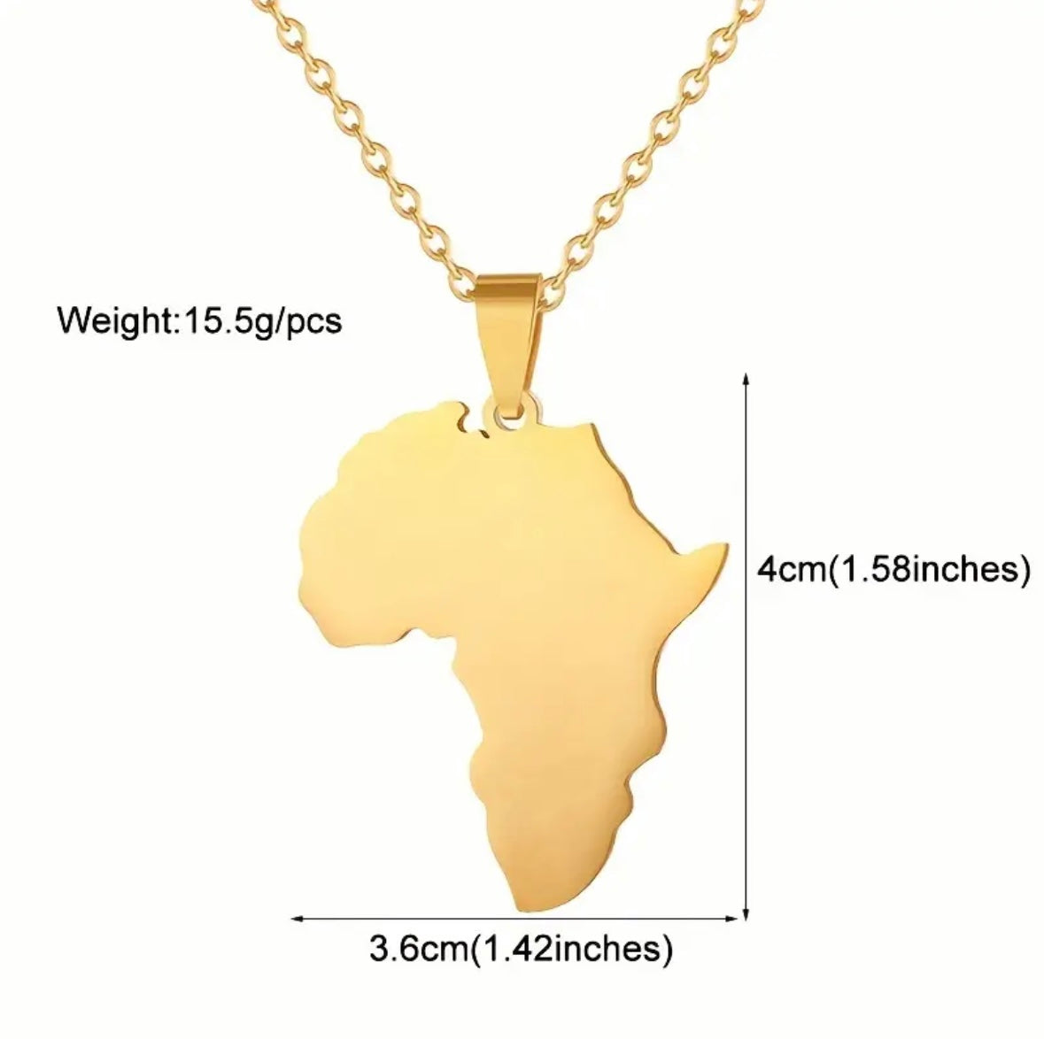 Vintage Stainless Steel African Large Hip Hop Necklace for Women - Silver