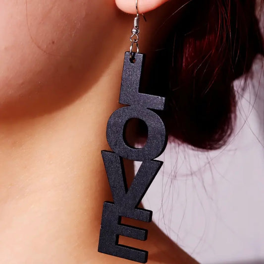 Unlock Your Style: Vibrant Love Letter Drop Earrings for Women - 4in x 0.75in!