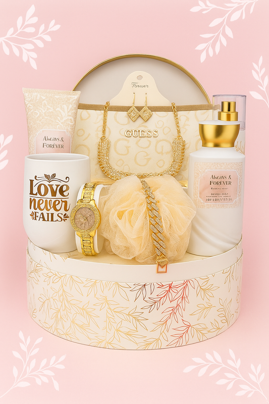 💛 Always & Forever Luxury Gift Basket – “Love Never Fails” Edition**