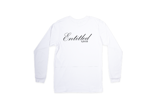 Camiseta blanca LS "titulada" 
