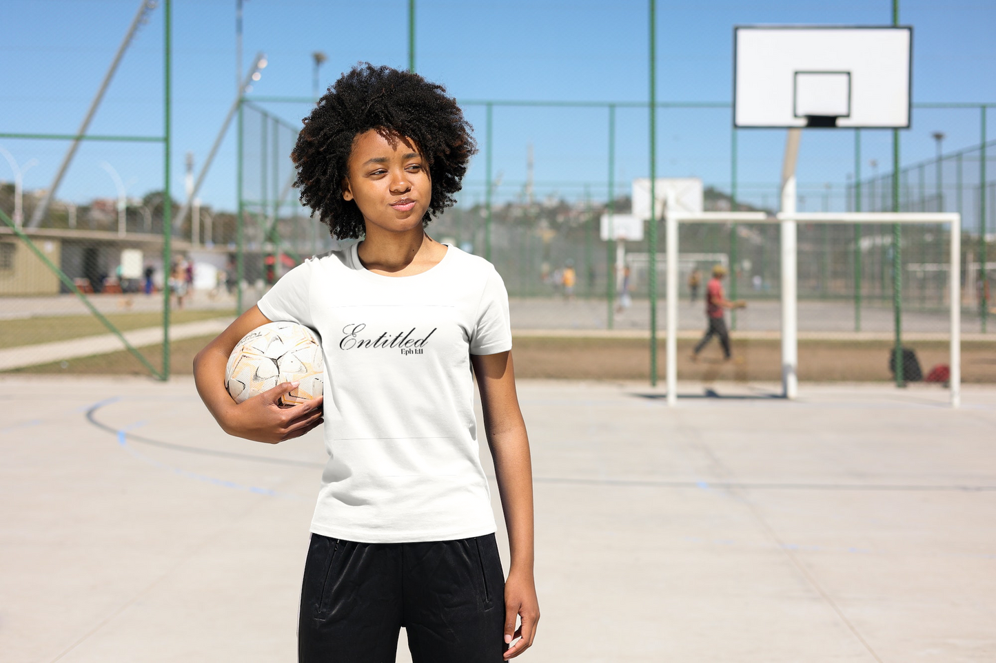 T-shirt blanc « Intitulé »