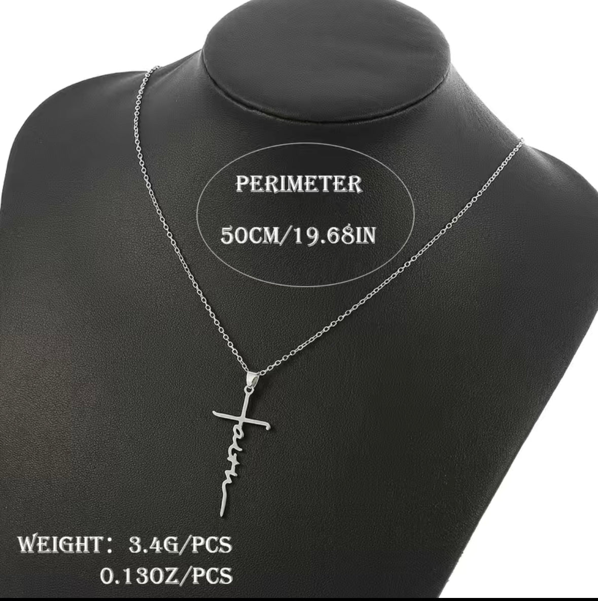 "Faith" Cross Necklace