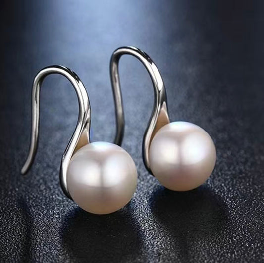 Elegant Classic Faux Pearl Earrings