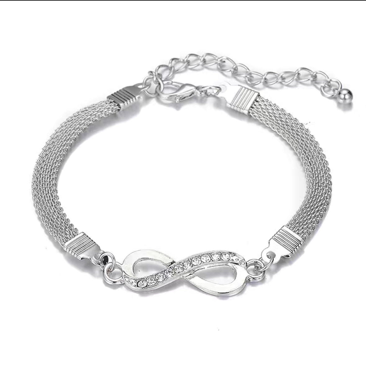 Rhinestone Infinity Bracelet