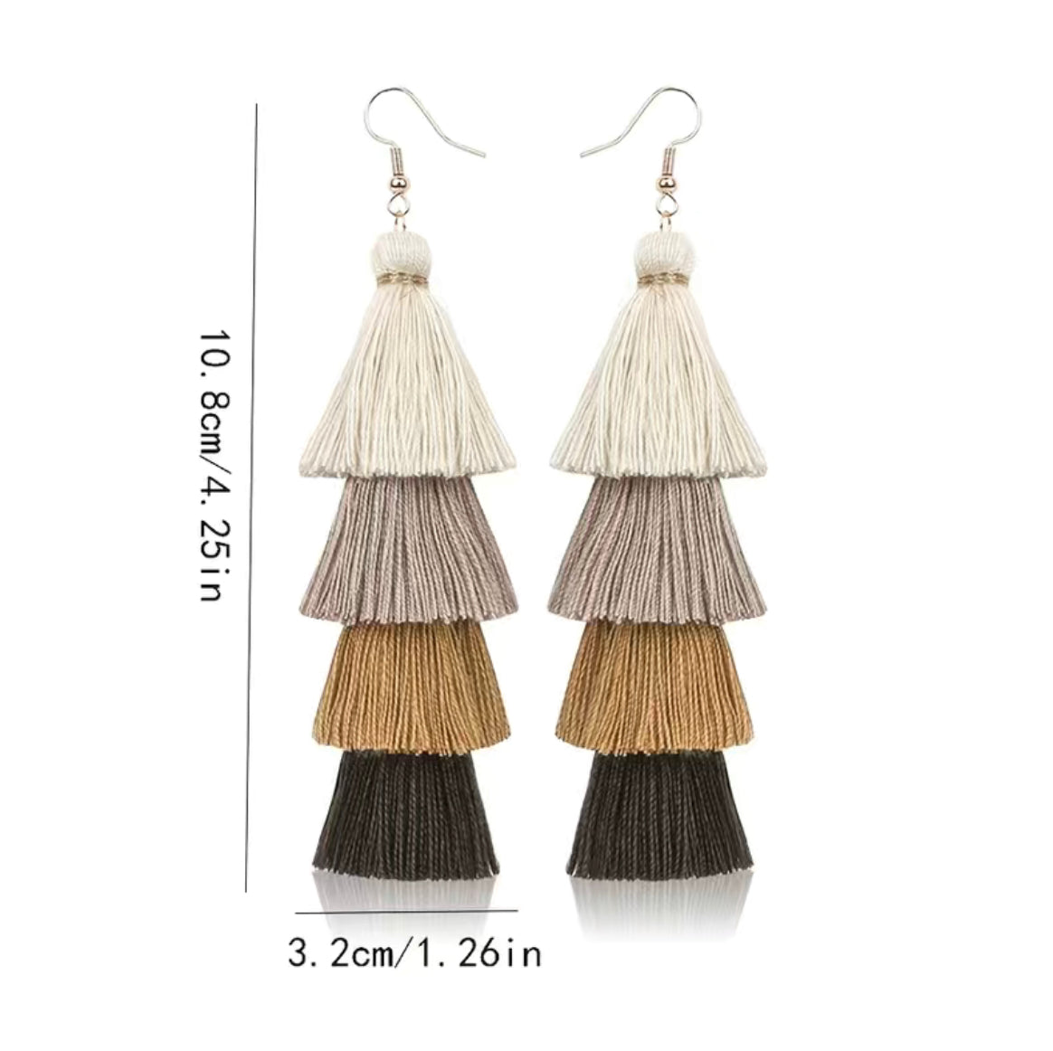 Colorful Handmade Boho Tassel Earrings