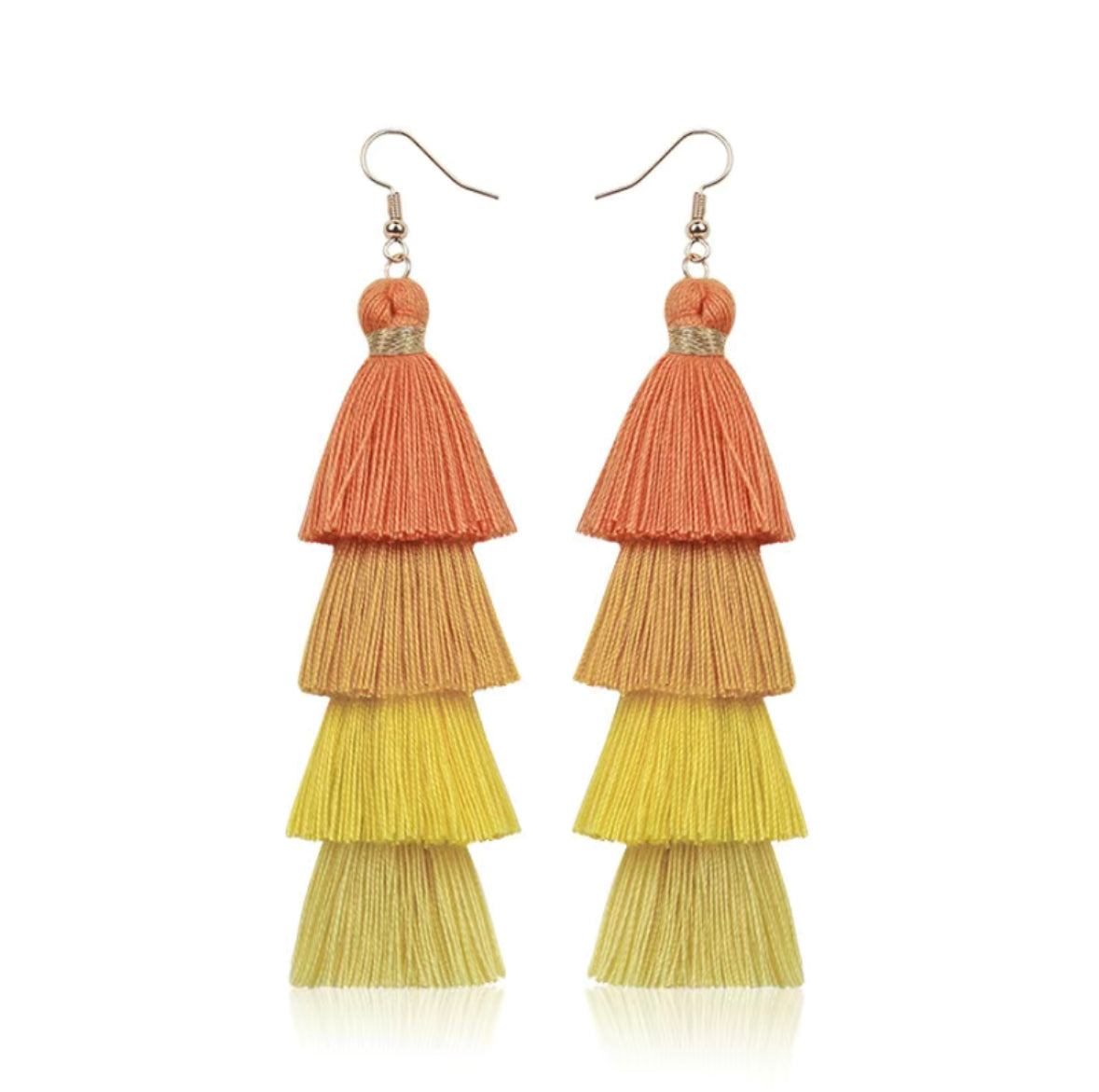 Colorful Handmade Boho Tassel Earrings