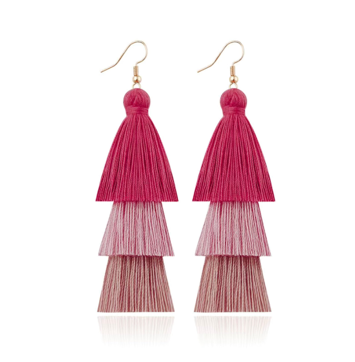 Colorful Handmade Boho Tassel Earrings