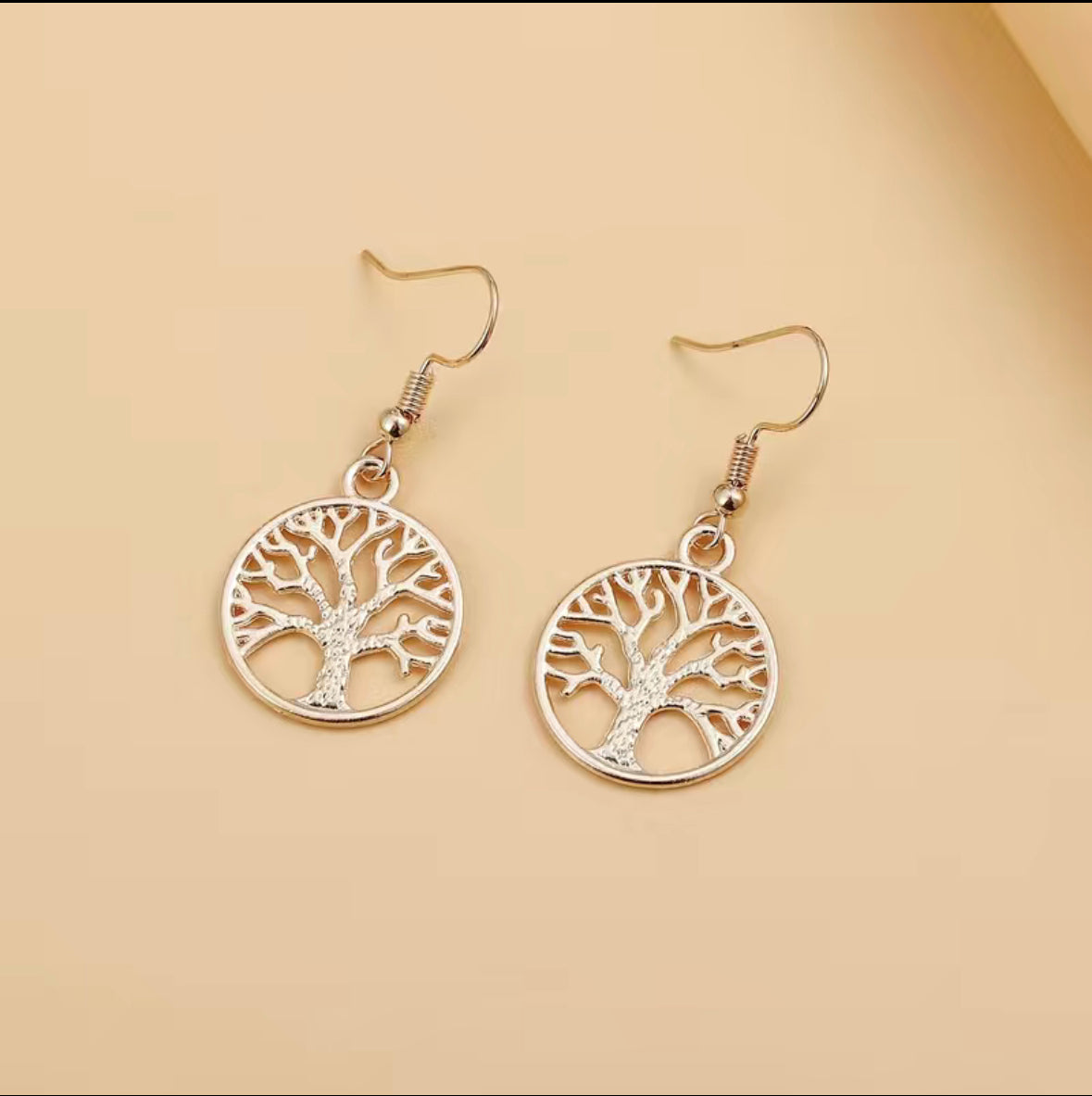 Golden Tree of Life Earrings