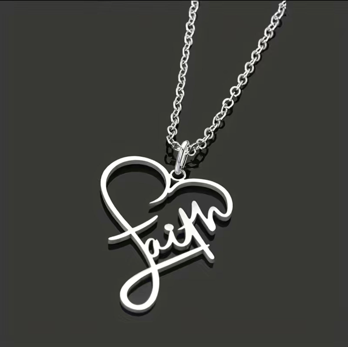 Trendy Design Faith Phrase Necklaces