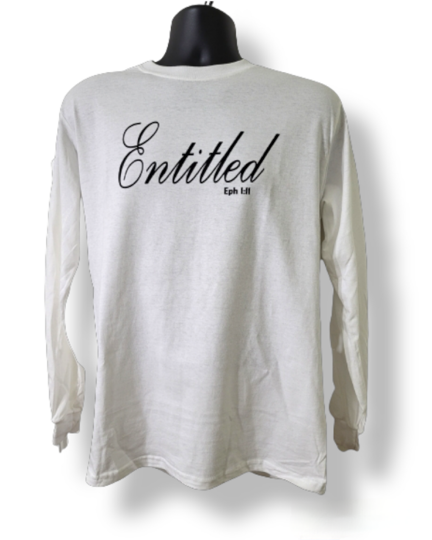 T-shirt blanc LS "Entitled" 