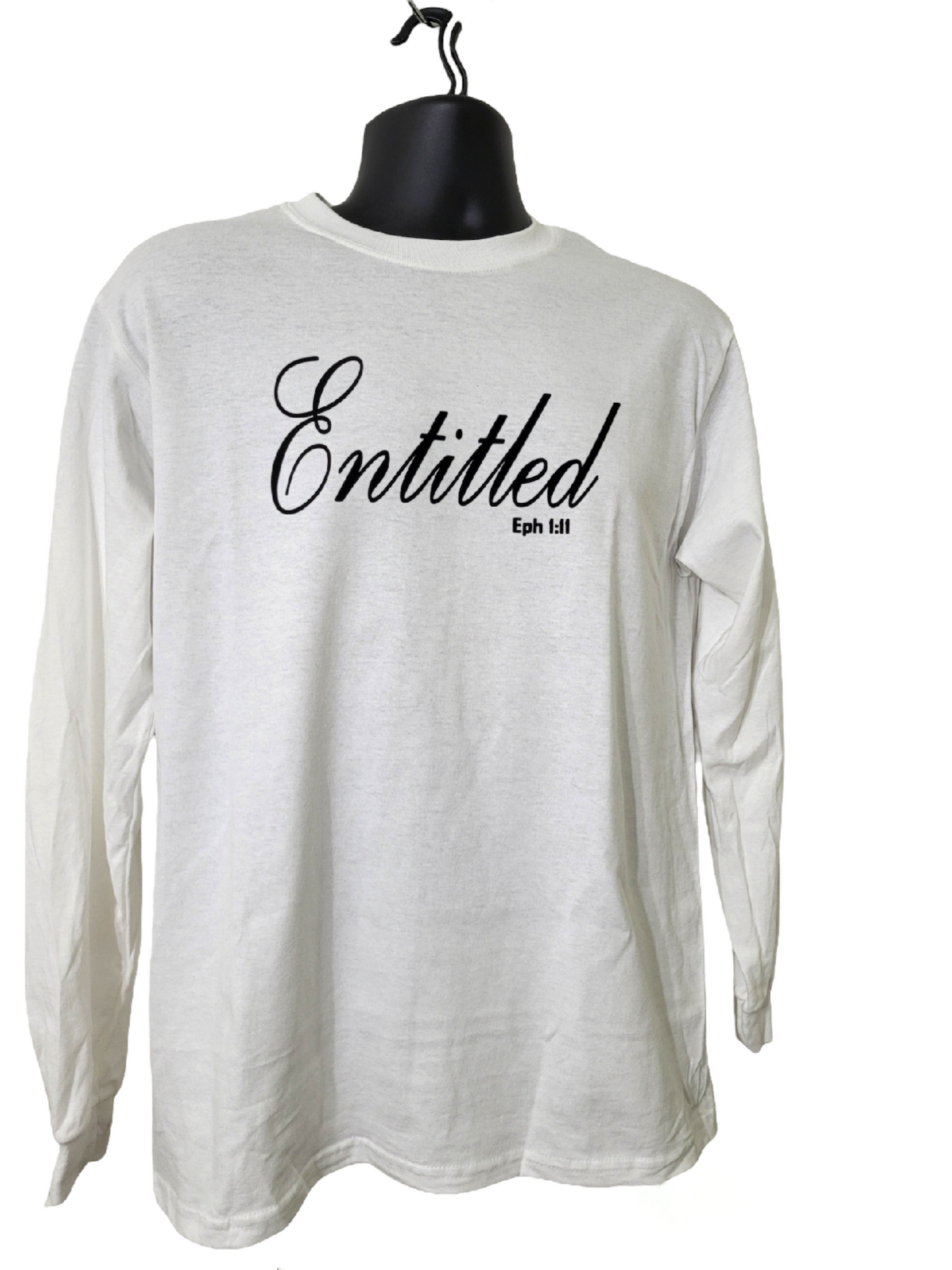 T-shirt blanc LS "Entitled" 